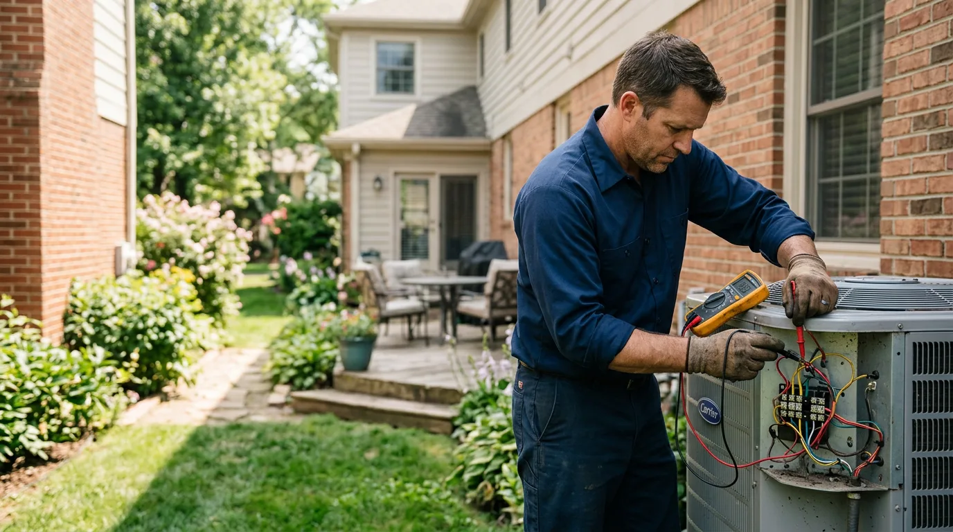 HVAC technician working near Campton, KY